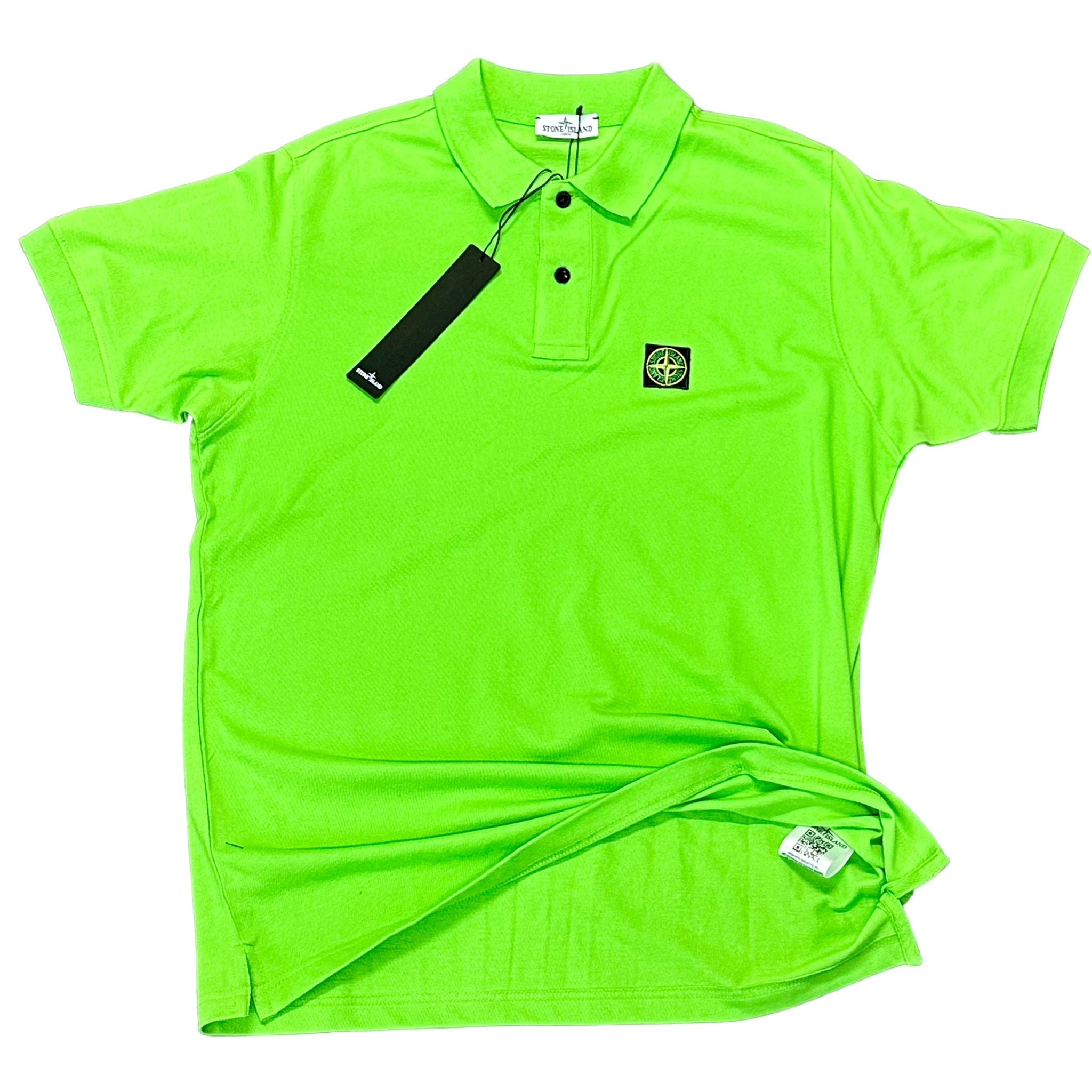 POLO STONE ISLAND COTONE 100% COLORE VERDE MELA