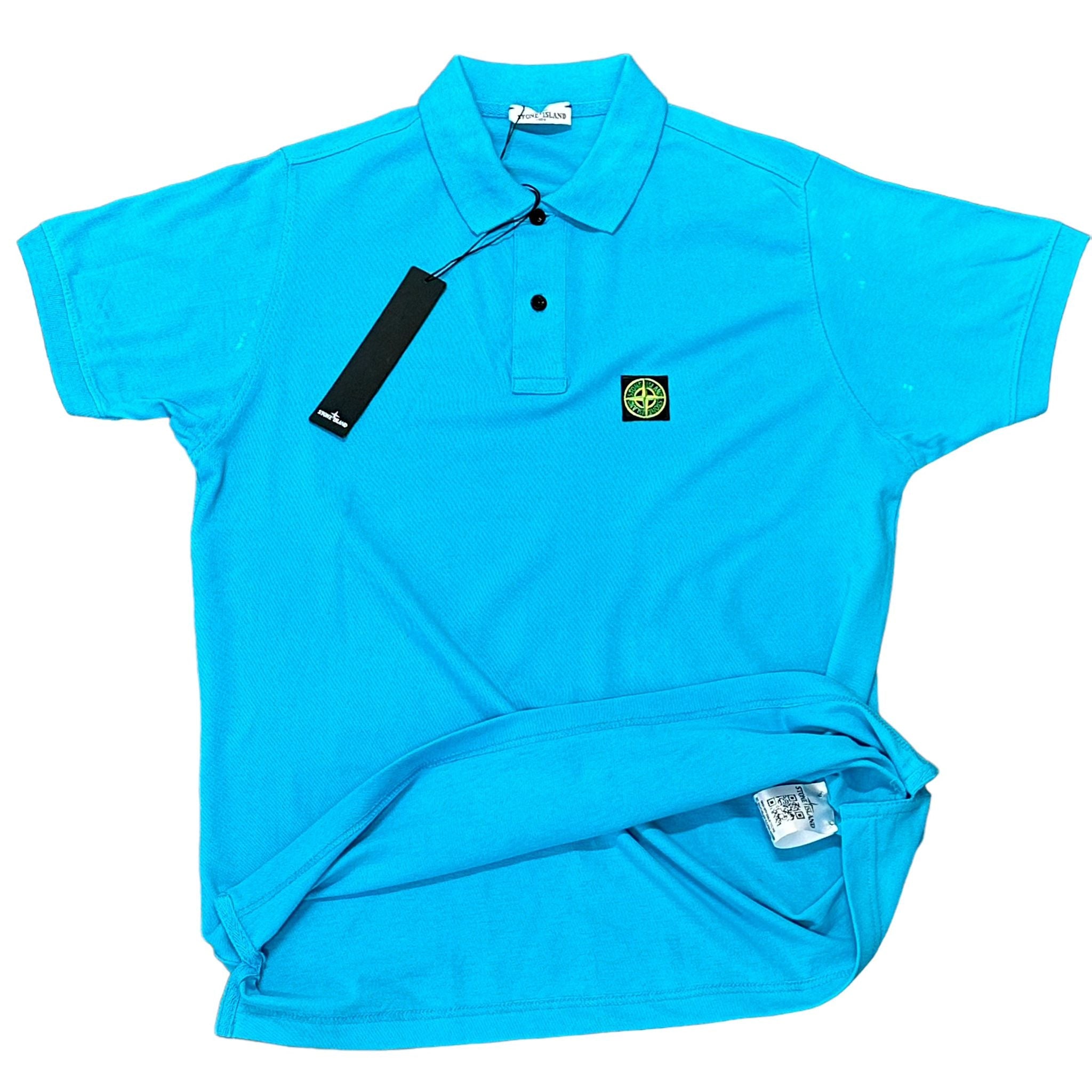 POLO STONE ISLAND COTONE 100% COLORE TURCHESE
