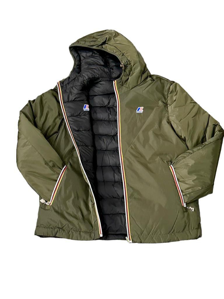 KWAY UOMO DOUBLE FACE VERDE