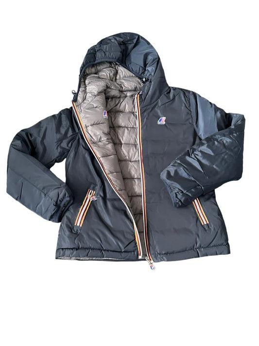 KWAY DONNA CORTO DOUBLE FACE BLU