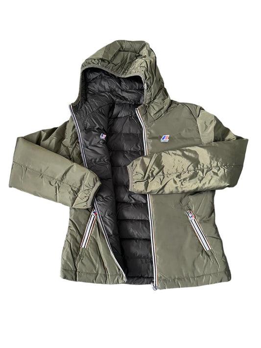 KWAY DONNA CORTO DOUBLE FACE VERDE