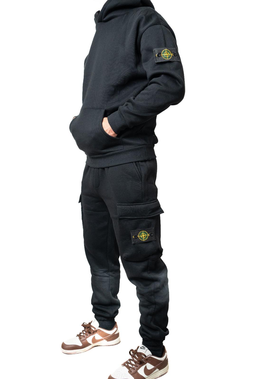 Tuta completa Stone Island nero