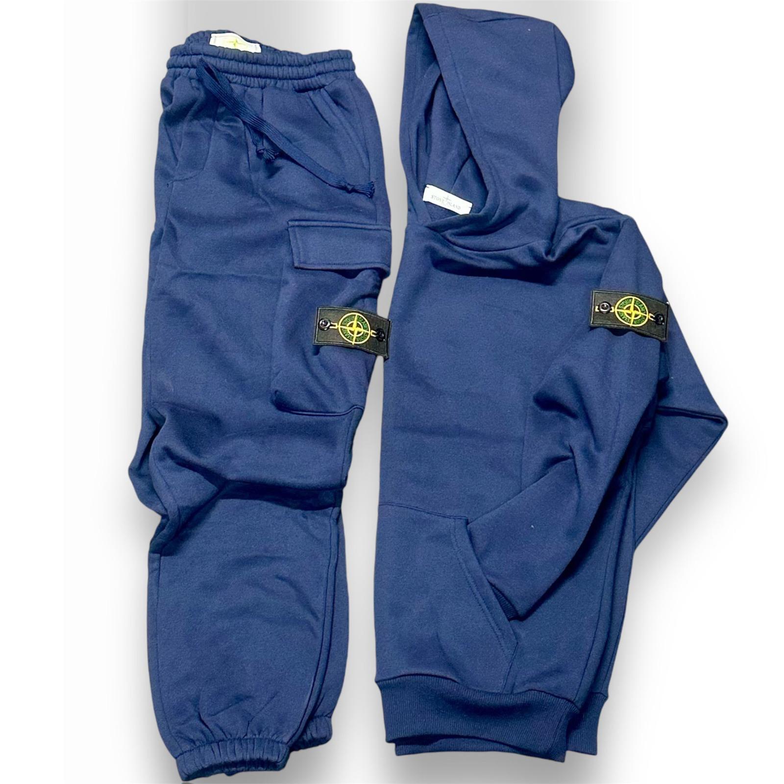 Tuta completa Stone Island blu